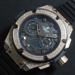 HUBLOT キングパワー ブラック立体ダイヤル 特売商品