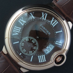 CARTIER カリブル ドゥ Asian 自動巻き ブラウン スモセコ ピンクゴールド 工場直営