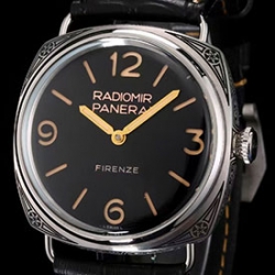 PANERAI PAM604 ラジオミール フィレンツェ 3デイズ 45mm Cal.P.3000搭載 手巻き ブラック 品質厳選