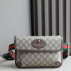 GUCCI GGスプリーム ウエストバッグ メンズ 24×16.5×3.8cm