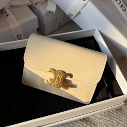 CELINE トリオンフ カードケース カーフレザー レディース 10.5×7×1cm