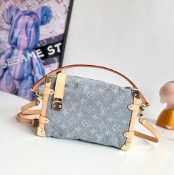 LOUIS VUITTON サイドトランク ショルダーバッグ モノグラムデニム メンズ 23.5×16×8.5cm