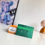 LOUIS VUITTON ダブルカードケース カラードモノグラム キャンバス メンズ 11×7×1.5cm