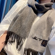 ルイ ヴィトン 刺繍カシミヤスカーフ 30x180