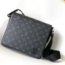 LOUIS VUITTON ディストリクト メッセンジャーバッグ モノグラムエクリプス メンズ 25×22×8cm