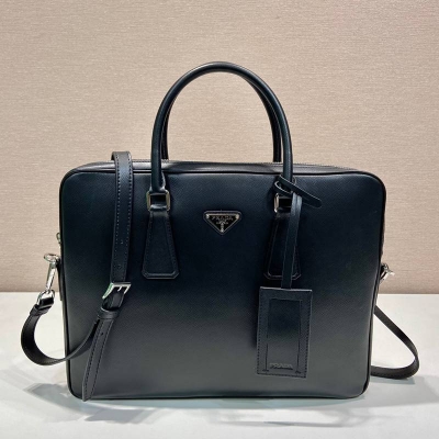 PRADA ブリーフケース スリム メンズ 37×28×3.5cm