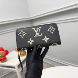 LOUIS VUITTON ジッピー ウォレット モノグラム アンプラント レザー レディース 19.5×10.5×2.5cm