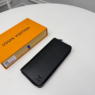 LOUIS VUITTON ジッピー ウォレット カーフレザー メンズ 19×10cm