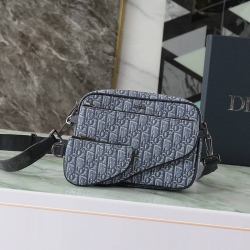 DIOR サドル スリーインワン ショルダーバッグ オブリーク メンズ 23×16×6cm