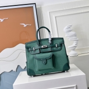 HERMES バーキン 25 カーゴ キャンバス×スウィフト レディース 25×20×13cm