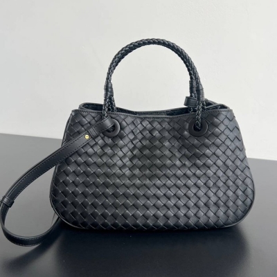 BV トートバッグ レザー ハンドバッグ バスケット 31×18.5×16cm