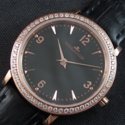 JAEGER-LECOULTRE マスター Swiss RONDA クォーツ搭載 ブラック文字盤 全国お届け