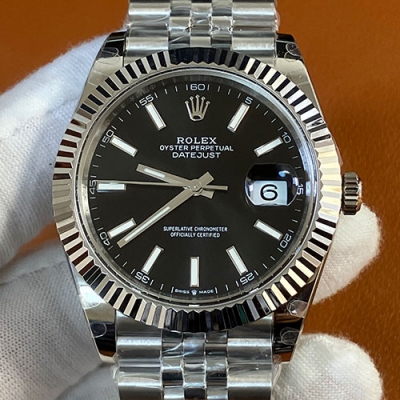 ROLEX m126334 デイトジャスト 41mm ブラック Cal.3235 高品質