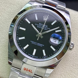 ROLEX 126300 デイトジャスト 41mm ブラック オイスターブレス 高品質