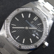 AUDEMARS PIGUET ロイヤルオーク 34mm 全面ダイヤベゼル 904ステンレス 高級感
