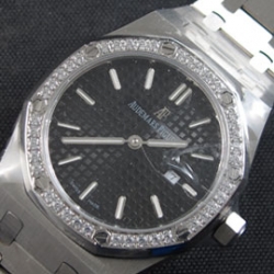 AUDEMARS PIGUET ロイヤルオーク 34mm 全面ダイヤベゼル 904ステンレス 高級感