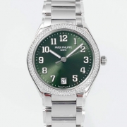 PATEK PHILIPPE 7300/1200A-011 PPF製 トゥエンティ4 オリーブグリーン レディース