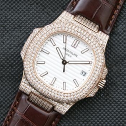 PATEK PHILIPPE ノーチラス 表全面ダイヤ 目玉腕時計