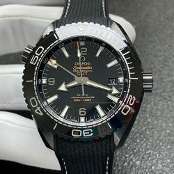 OMEGA 215.92.46.22.01.001 VS工場 シーマスター プラネットオーシャン GMT ディープブラック 最高級