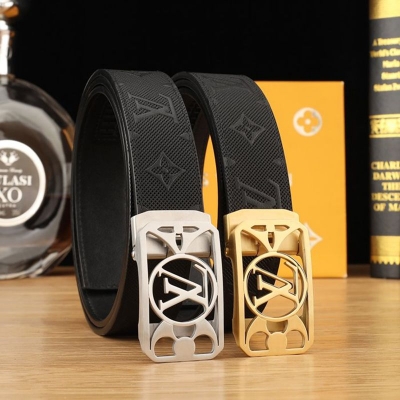 LV メンズ ベルト 自動バックル 35mm