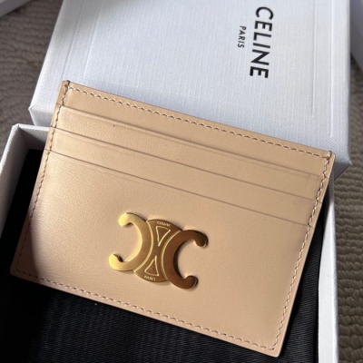 CELINE トリオンフ カードケース カーフレザー レディース 11×8cm