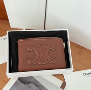 CELINE トリオンフ コインケース カーフレザー レディース 13×9×1cm