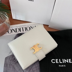 CELINE ヴィクトワール ウォレット カーフレザー レディース 14×11×2cm