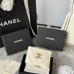 CHANEL カードケース カーフレザー レディース 10×19.5×2.5cm