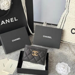 CHANEL カードケース カーフレザー レディース 10×19.5×2.5cm