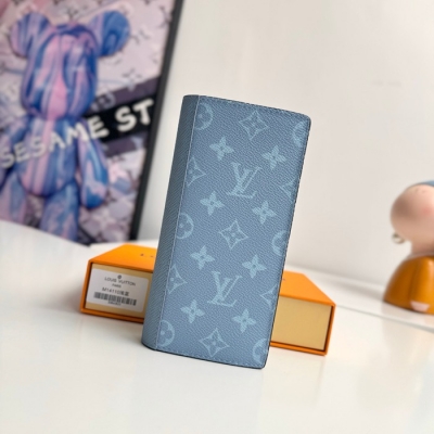 LOUIS VUITTON ブラッサ ウォレット タイガ×モノグラム メンズ 19×10×2cm