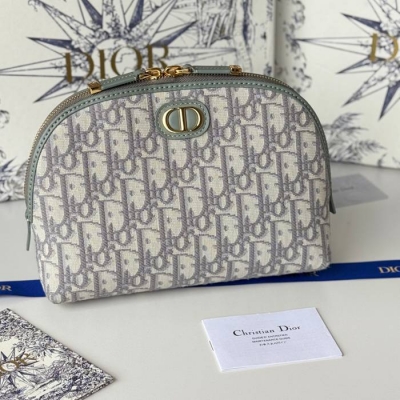 DIOR ポーチ オブリーク メンズ 15.5×24×7cm