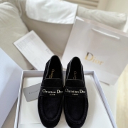 【DIOR】25WFレターローファーレザーローファーレディース