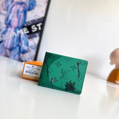 LOUIS VUITTON スレンダー ウォレット カラードモノグラム キャンバス メンズ 11×8.5×2cm