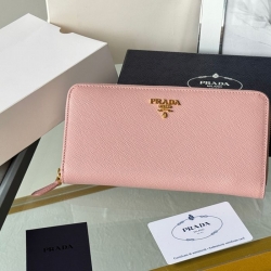 PRADA ジッピーウォレット サフィアーノレザー メンズ 19×12cm