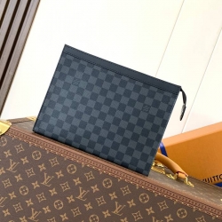 LOUIS VUITTON ポシェット ボヤージュ モノグラム マカサル メンズ 27×21×6cm