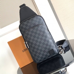 LOUIS VUITTON アベニュー ショルダーバッグ ダミエグラフィット メンズ 20×31×7cm