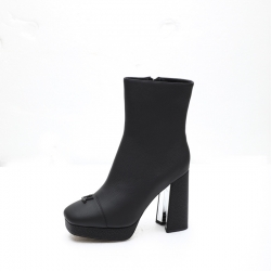 【LOUISVUITTON】ショートブーツ厚底ハイヒールブーツレディース