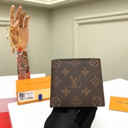 LOUIS VUITTON マルコ ウォレット モノグラム キャンバス メンズ 10.5×10.5cm