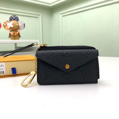 LOUIS VUITTON レクト ヴェルソ カードケース モノグラム アンプラント レザー レディース 13×9.5×2.5cm