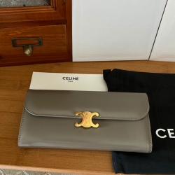 CELINE トリオンフ ロングウォレット カーフレザー レディース 19×10×3cm