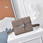 HERMES サックアデペッシュ 21 カラーブロック トートバッグ ユニセックス 21×17×4cm