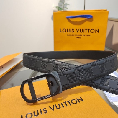 LV メンズ ベルト 自動バックル 35mm