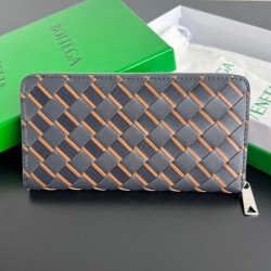 BOTTEGA VENETA イントレチャート ロングウォレット メンズ 19×10×2cm