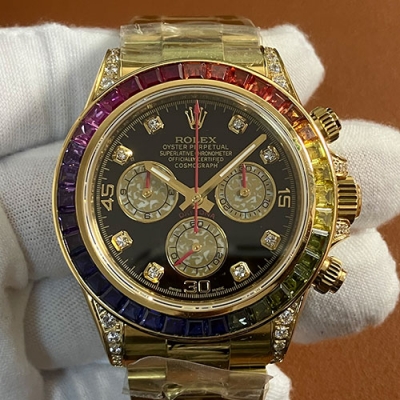 ROLEX デイトナ 116598 RBOW ブラック8Pダイヤ n級品