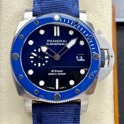PANERAI PAM01289 サブマーシブル クアランタクアトロ ESteel ブルー プロフォンド 2024大人気