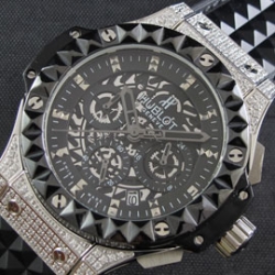 HUBLOT ビッグバン グレー/黒コンビ文字盤 大人気