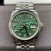 ROLEX M126234 デイトジャスト 36mm グリーンパーム 3235搭載 2024新作