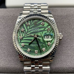 ROLEX M126234 デイトジャスト 36mm グリーンパーム 3235搭載 2024新作