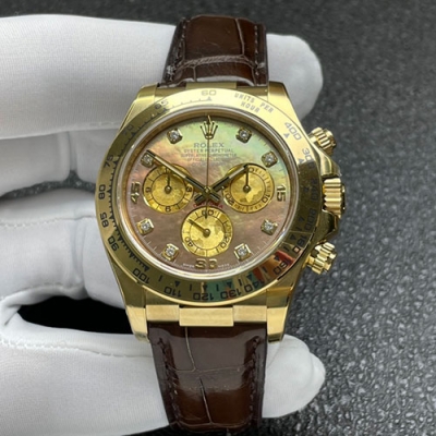 ROLEX 116518NG CLEAN製 ブラック レザー 4130搭載