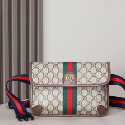 GUCCI オフィディア GGスプリーム ウエストバッグ メンズ 23.9×17×3.6cm